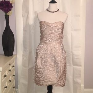 Max & Cleo cream taffeta 'Sunny' dress
